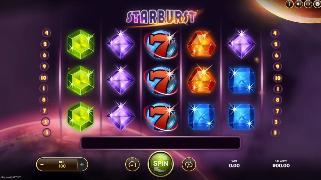 Starburst slot from Netent